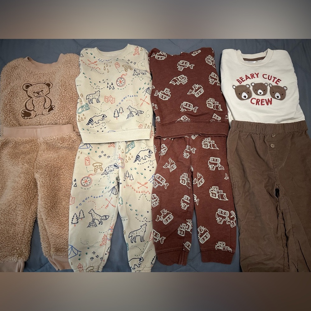 Toddler boy winter outfit sets